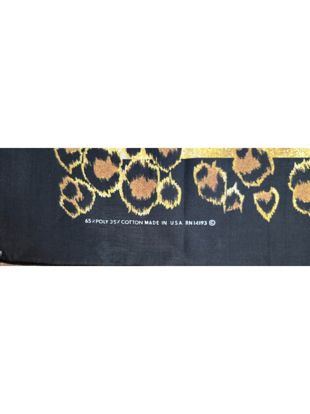 Les Foulards d'Henriette Leopard Print Square Scarf 30x31 Made USA - Picture 3 of 7